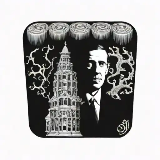 new hampshire h.p. lovecraft tattoo design idea