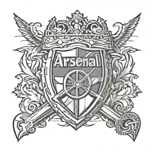Arsenal logo tattoo design idea