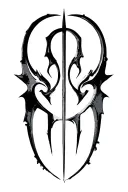 chaos symbol tattoo design idea