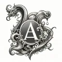 Blood type tattoo design idea