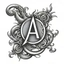 Blood type tattoo design idea