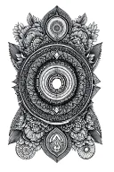 chakra symbols tattoo design idea