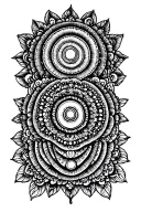 chakra symbols tattoo design idea