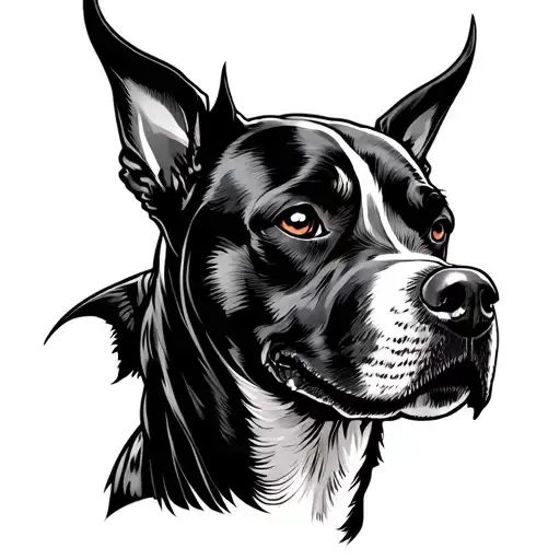 Devil Dog tattoo design idea