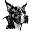 Devil Dog tattoo design idea