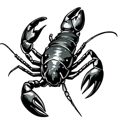 crawfish tattoo design idea