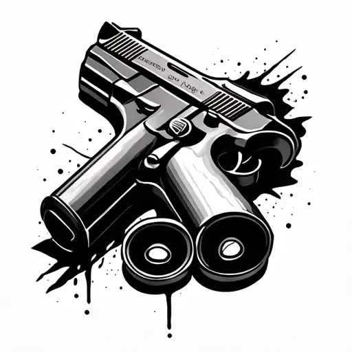 556 Bullet tattoo design idea