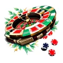 Casino tattoo design idea