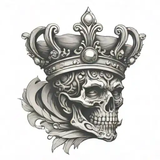 CAJUSTE WITH A CROWN ON TOP OF THE J tattoo design idea