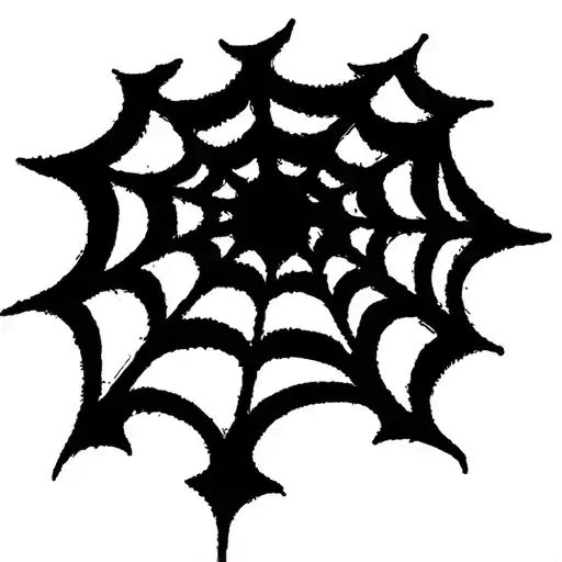 spider web tattoo design idea