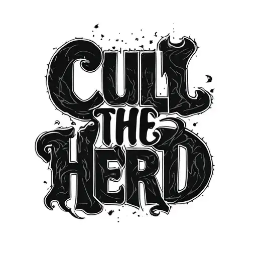 "cull the herd" Machine gun kelly. MGK tattoo design idea