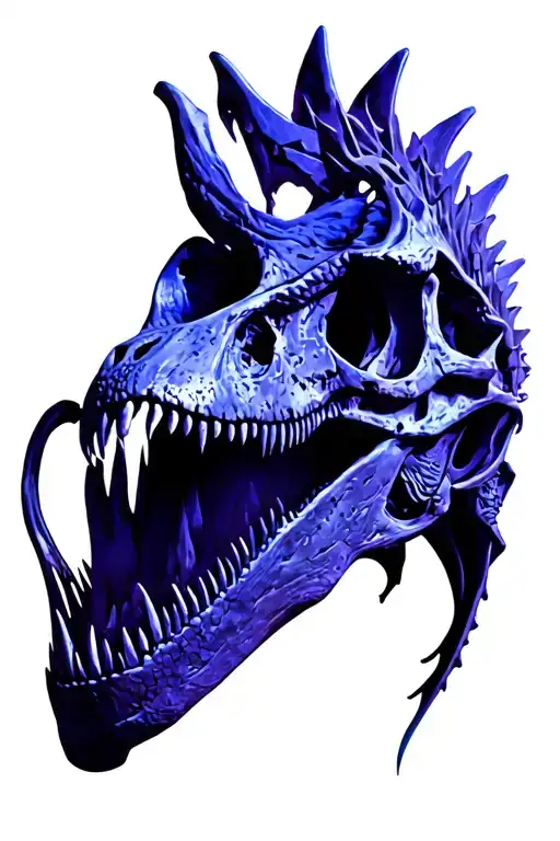Dinosaur Skull With tattoo design idea