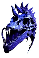 Dinosaur Skull With tattoo design idea