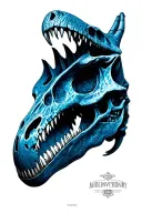Dinosaur Skull With tattoo design idea