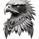 Aztec Eagle Warrior tattoo design idea