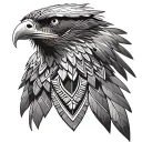Aztec Eagle Warrior tattoo design idea