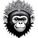 sunshine, monkey, smile, princess tattoo design idea
