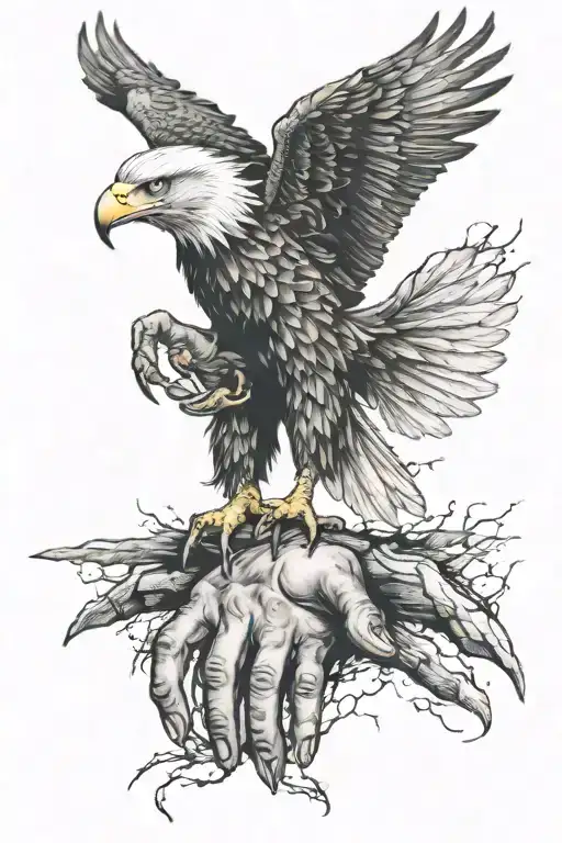 eagle talons gripping human forearm tattoo tattoo design idea
