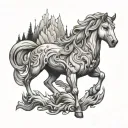 Aurora tattoo design idea