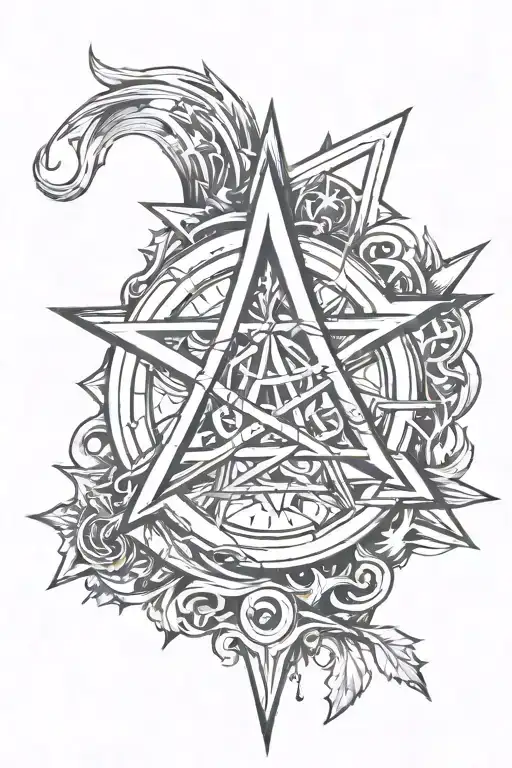 Create a unique and aesthetically pleasing anarchist tattoo  Key elements:- Anarchy symbol, star, A WORD  tattoo design idea
