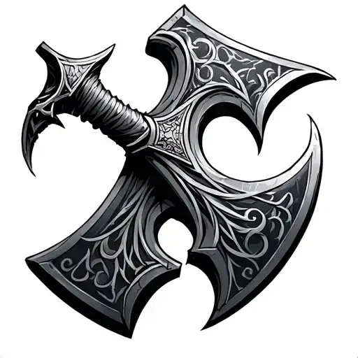 Leviathan Axe from gow tattoo design idea