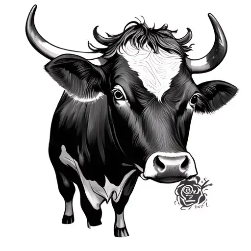 cow with thick eyebrows like winesmoke sanji tattoo design idea