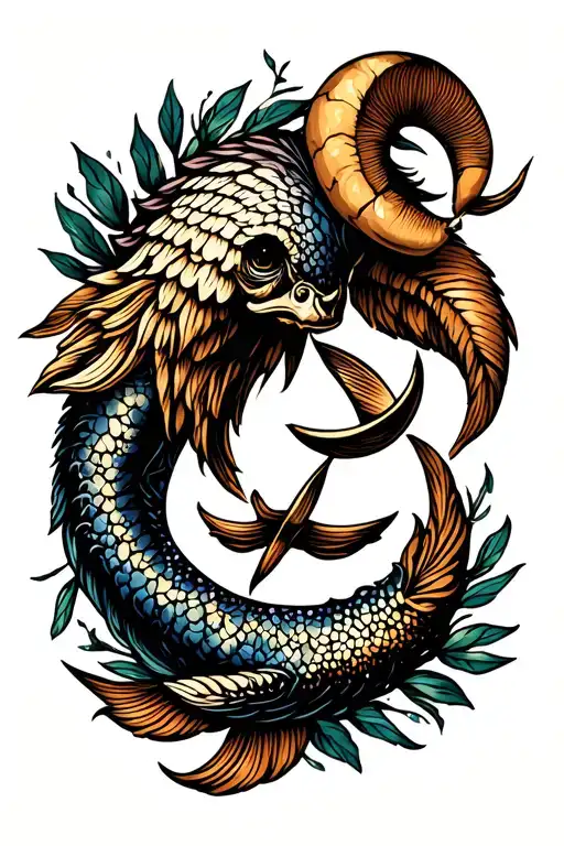 Aries, Pisces, Libra, Cancer, Scorpio zodiac symbol tattoo design idea