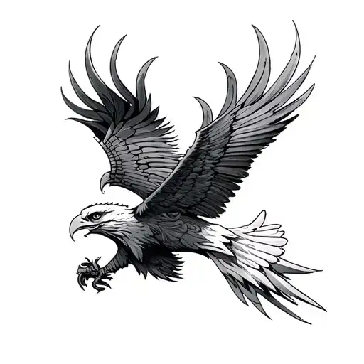 Viking Eagle tattoo design idea