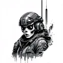 Cyberpunk Edgerunner tattoo design idea