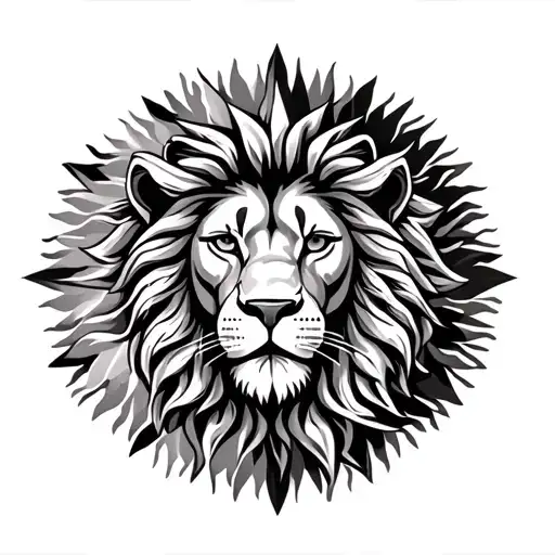 Lion and Sun and mitra all in one iran flag  tattoo design idea
