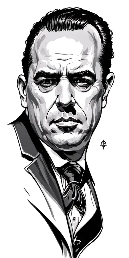 Italian mobster tattoo design idea