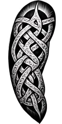 celtic knot tattoo design idea