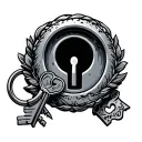 Lock And Key tattoo design idea