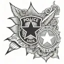 Police tattoo design idea
