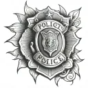 Police tattoo design idea
