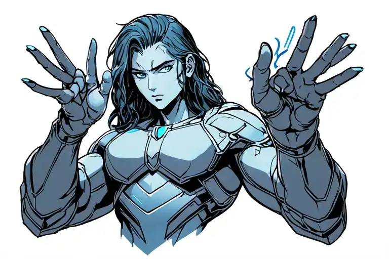 Titan attack character Levy Ackerman showing a gesture will give our hearts tattoo design idea
