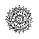 Elbow Mandala tattoo design idea