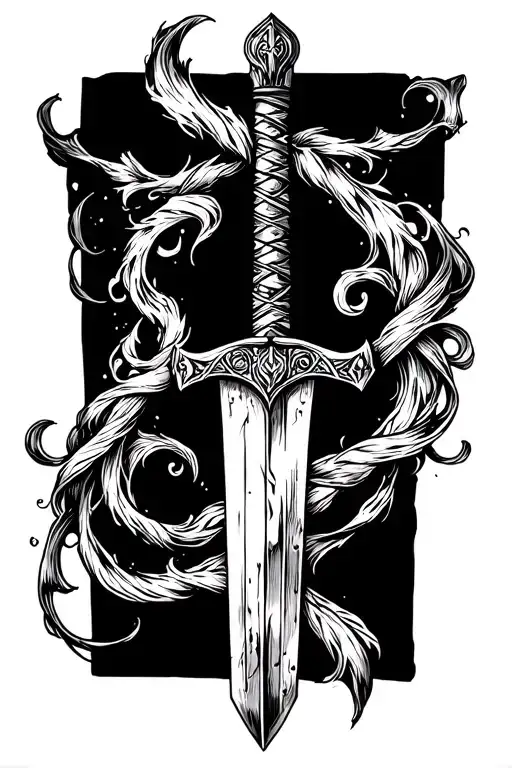 viking sword tattoo tattoo design idea