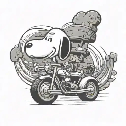 Snoopy tattoo design idea