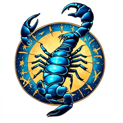 create me a tattoo for my son alex anthony hayes born 29 may 2025 and my star sign is scorpio tattoo design idea