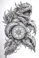 dnd inspired tattoo tattoo design idea
