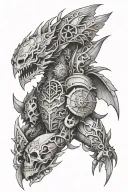 dnd inspired tattoo tattoo design idea