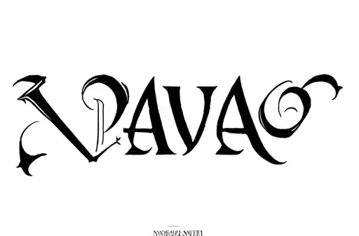 "Navya" tattoo design idea