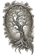 tree of life with phoenix tattoo tattoo design idea