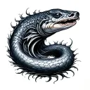 Morray eel tattoo design idea