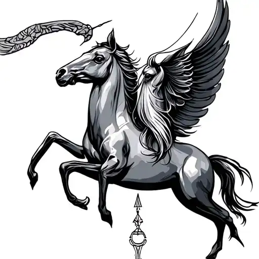 Sagittarius and libra tattoo design idea