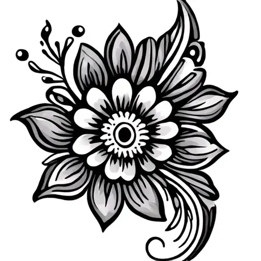 Paisley Pattern tattoo design idea