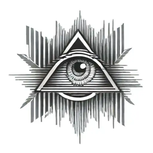 barcode all seeing eye tattoo tattoo design idea