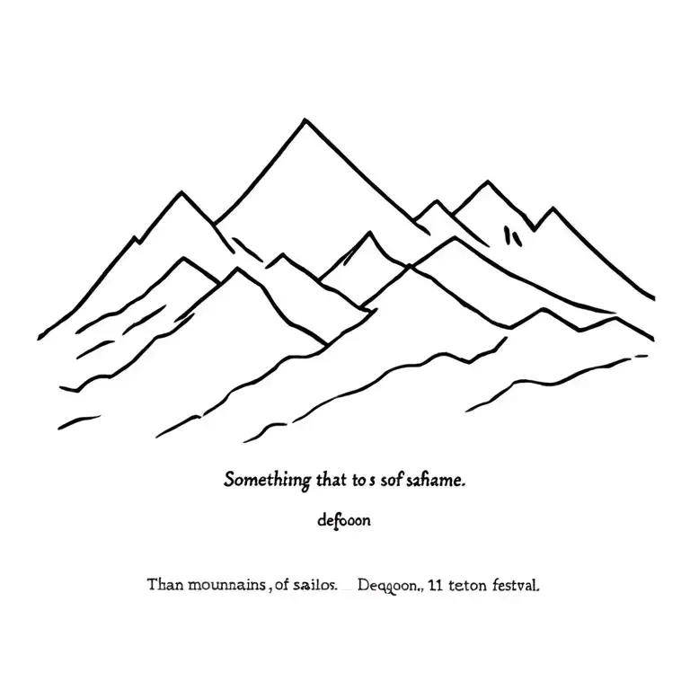 Something that refers to sailors because of surname. And mountains and Defqon.1 festival. tattoo design idea