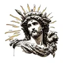 greek god apollo tattoo design idea